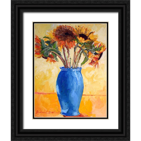 Sunf Black Ornate Wood Framed Art Print with Double Matting by Wallich, Richard