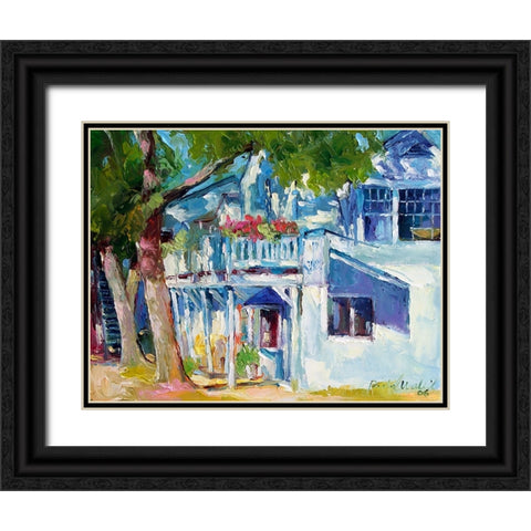 White House Black Ornate Wood Framed Art Print with Double Matting by Wallich, Richard