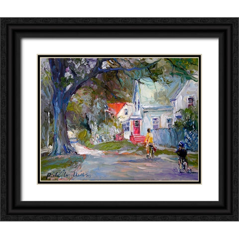 A Summer Ride Black Ornate Wood Framed Art Print with Double Matting by Wallich, Richard