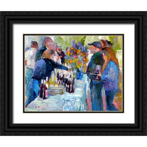 Wine Black Ornate Wood Framed Art Print with Double Matting by Wallich, Richard