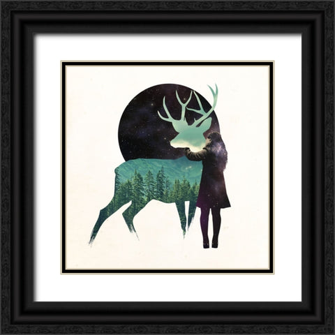 Let The Universe Love You Black Ornate Wood Framed Art Print with Double Matting by Farkas, Robert