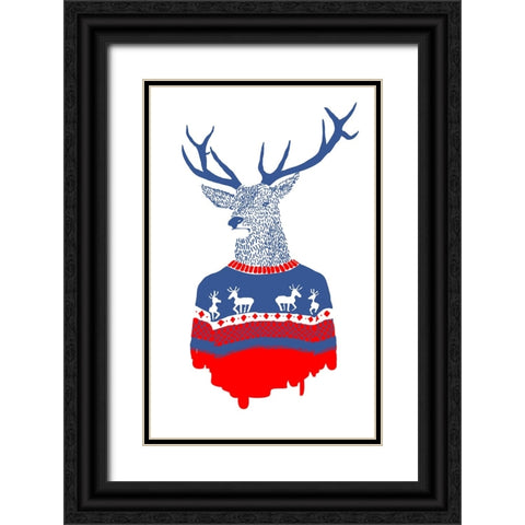 Ugly Winter Pullover Black Ornate Wood Framed Art Print with Double Matting by Farkas, Robert