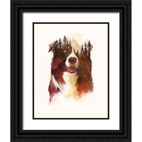One Night In The Forest Black Ornate Wood Framed Art Print with Double Matting by Farkas, Robert