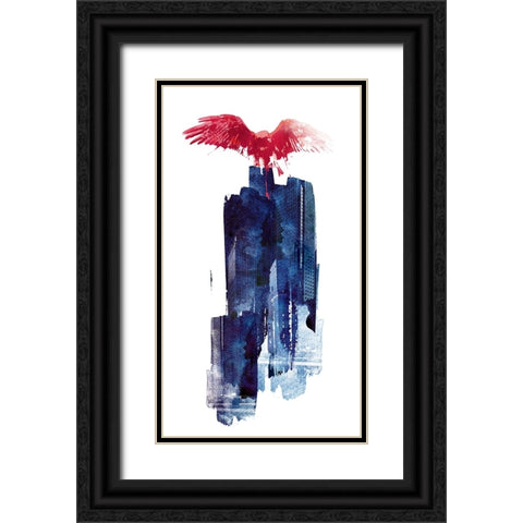 Big Beast Black Ornate Wood Framed Art Print with Double Matting by Farkas, Robert