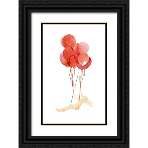 Fly Away Black Ornate Wood Framed Art Print with Double Matting by Farkas, Robert