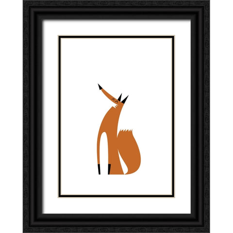 Ready For Winter Black Ornate Wood Framed Art Print with Double Matting by Farkas, Robert