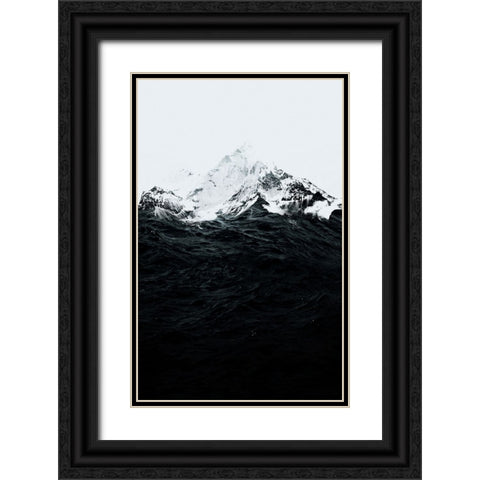Those Waves Were Like Mountains Black Ornate Wood Framed Art Print with Double Matting by Farkas, Robert