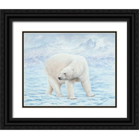 Looking Back Black Ornate Wood Framed Art Print with Double Matting by Wavra, Robert