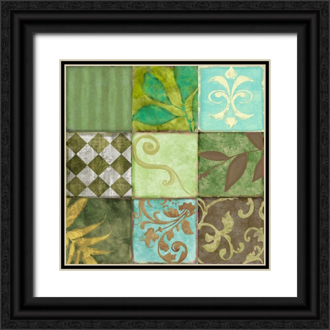 Les Fleurs de la Terre IV Black Ornate Wood Framed Art Print with Double Matting by Sasha
