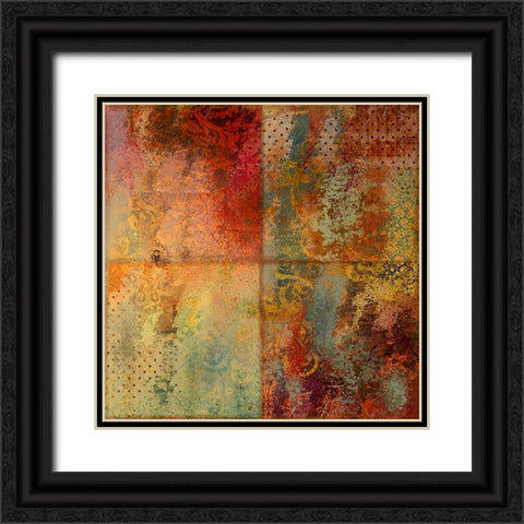 Prisms And Paint I Black Ornate Wood Framed Art Print with Double Matting by Sasha