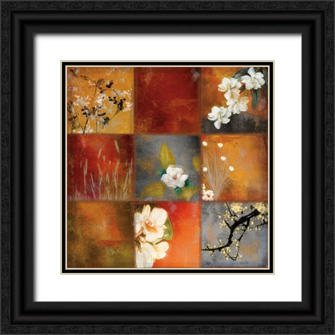 Natural Impressions I Black Ornate Wood Framed Art Print with Double Matting by Sasha