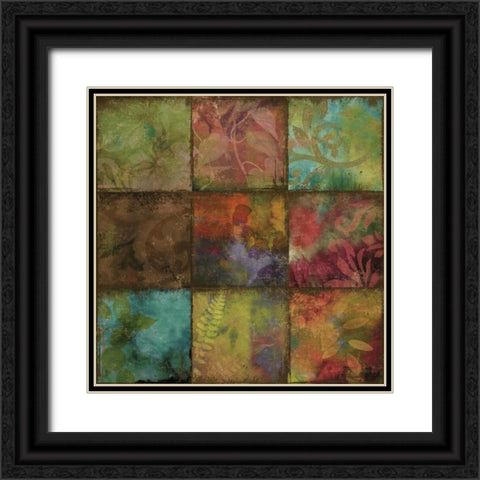 Swatchbox II Black Ornate Wood Framed Art Print with Double Matting by Sasha