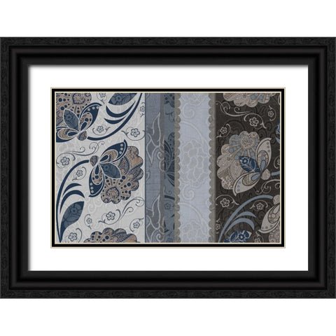 Elegante III Black Ornate Wood Framed Art Print with Double Matting by Sasha