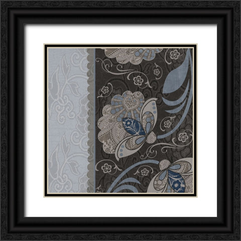 Elegante IV Black Ornate Wood Framed Art Print with Double Matting by Sasha