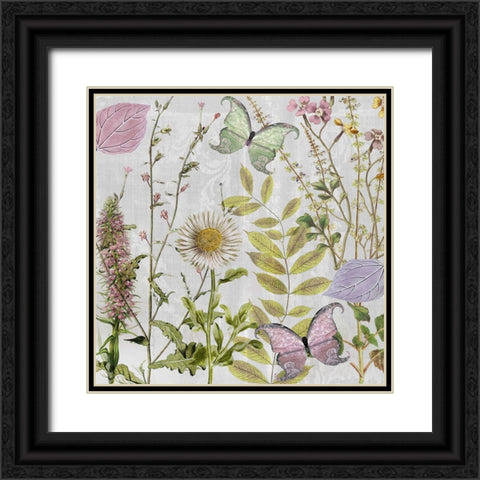 Botanique II Black Ornate Wood Framed Art Print with Double Matting by Sasha