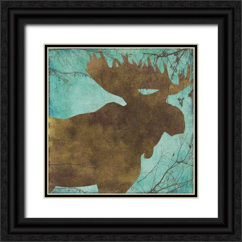 Winter Lodge IX Black Ornate Wood Framed Art Print with Double Matting by Sasha