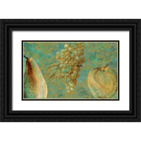 Fruit Palette IV Black Ornate Wood Framed Art Print with Double Matting by Sasha