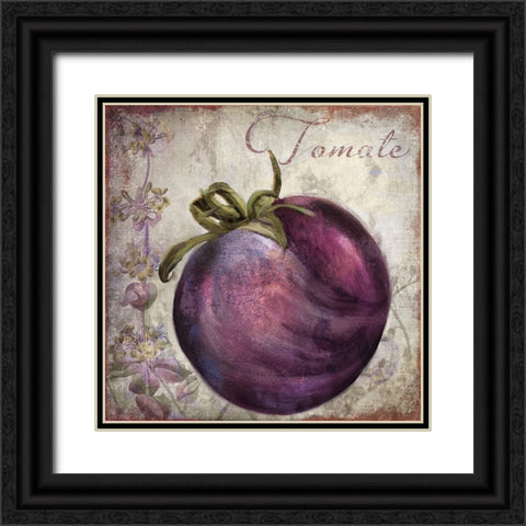 Legumes Francais V Black Ornate Wood Framed Art Print with Double Matting by Sasha