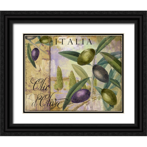 Toscana I Black Ornate Wood Framed Art Print with Double Matting by Sasha