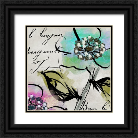 Dogwood I Black Ornate Wood Framed Art Print with Double Matting by Sasha