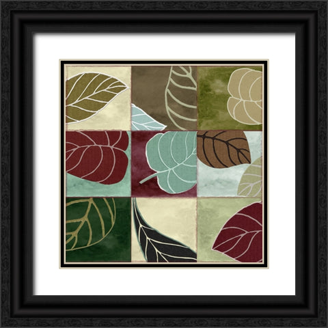 Leaf Story III Black Ornate Wood Framed Art Print with Double Matting by Sasha