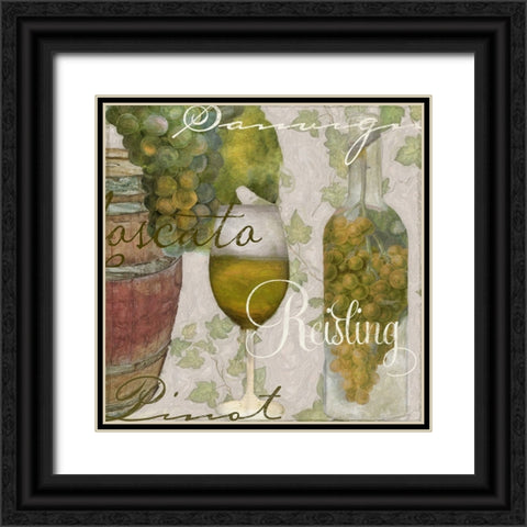 Wine Cellar II Black Ornate Wood Framed Art Print with Double Matting by Sasha