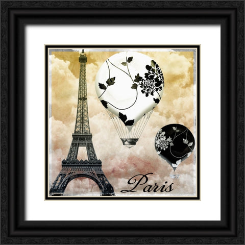 Ceil Jaune II Black Ornate Wood Framed Art Print with Double Matting by Sasha