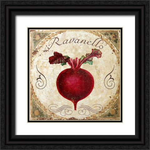 Mangia I Black Ornate Wood Framed Art Print with Double Matting by Sasha