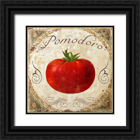 Mangia II Black Ornate Wood Framed Art Print with Double Matting by Sasha