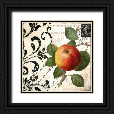 Les Fruits Jardin IV Black Ornate Wood Framed Art Print with Double Matting by Sasha