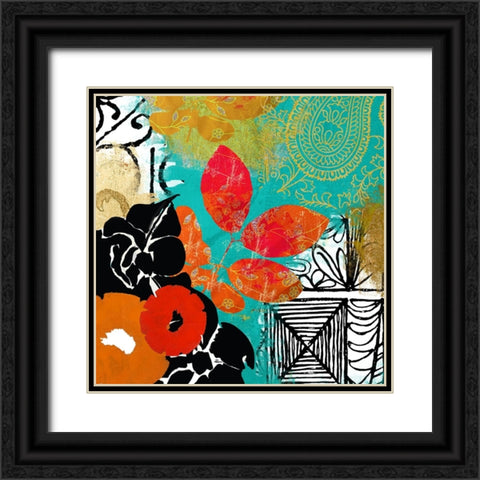 Bali II Black Ornate Wood Framed Art Print with Double Matting by Sasha