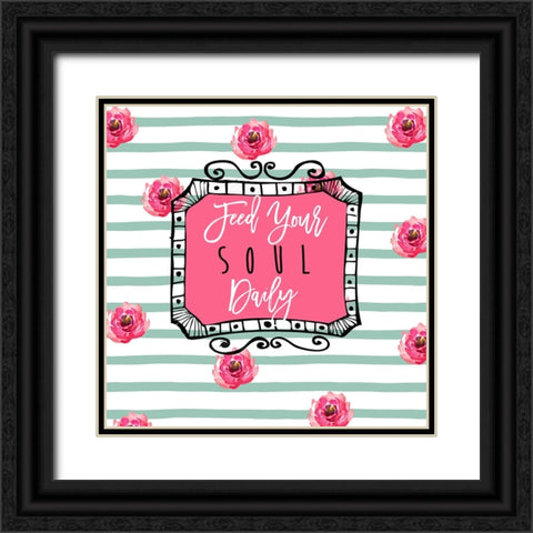 Soul Food I Black Ornate Wood Framed Art Print with Double Matting by Sasha