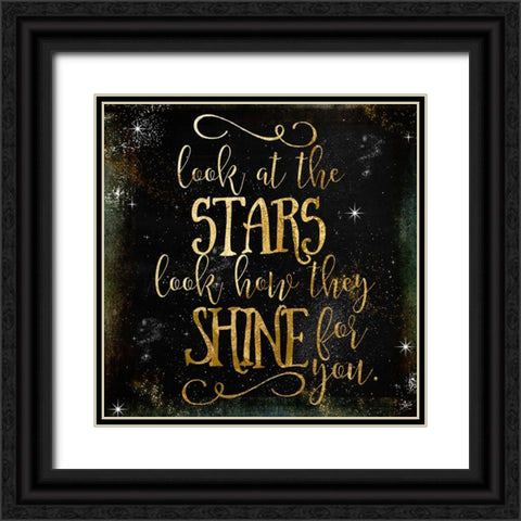 Moon and Back II Black Ornate Wood Framed Art Print with Double Matting by Sasha