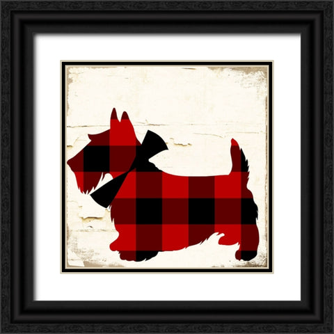 Scotty I Black Ornate Wood Framed Art Print with Double Matting by Sasha