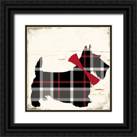 Scotty II Black Ornate Wood Framed Art Print with Double Matting by Sasha