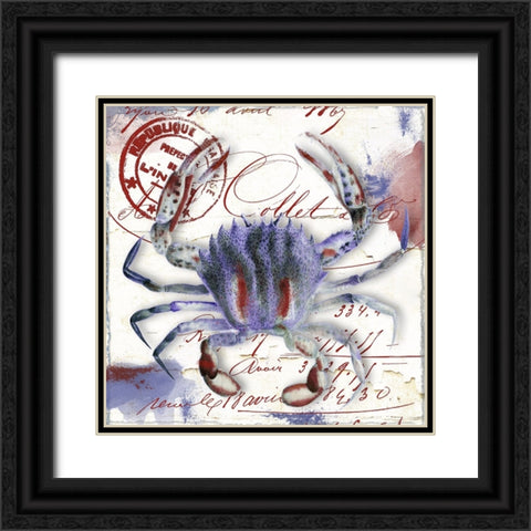 Oceania II Black Ornate Wood Framed Art Print with Double Matting by Sasha