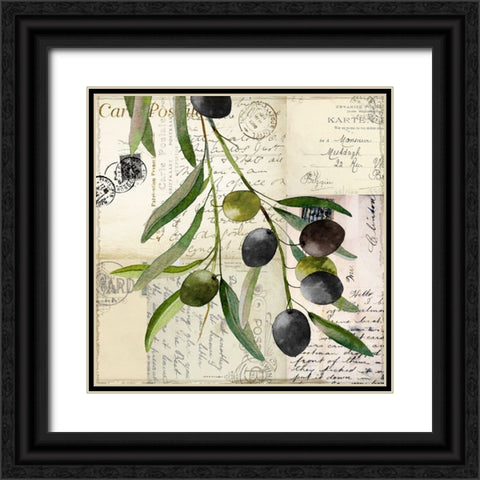 Olivia_I Black Ornate Wood Framed Art Print with Double Matting by Sasha