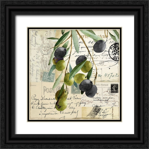 Olivia_II Black Ornate Wood Framed Art Print with Double Matting by Sasha