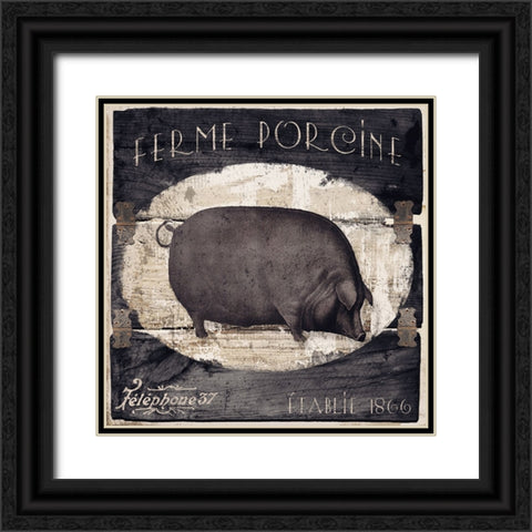 Campagne II Black Ornate Wood Framed Art Print with Double Matting by Sasha