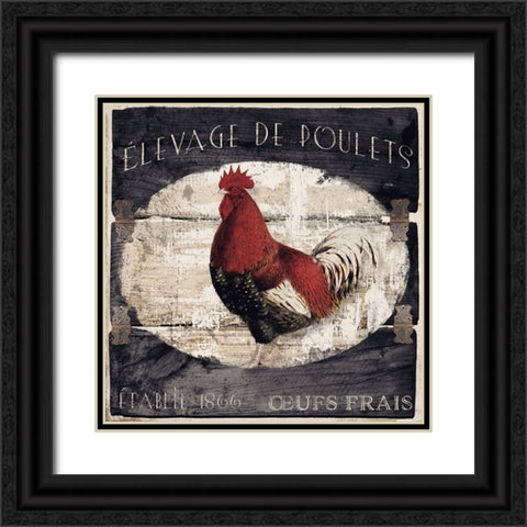 Campagne IV Black Ornate Wood Framed Art Print with Double Matting by Sasha