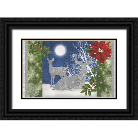 Under the Pines 11 Black Ornate Wood Framed Art Print with Double Matting by Sasha