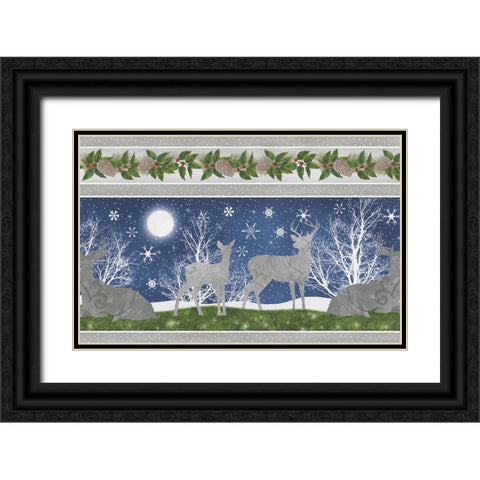 Under the Pines 14 Black Ornate Wood Framed Art Print with Double Matting by Sasha