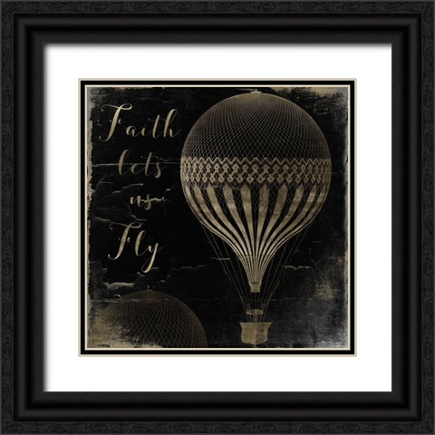 Gods Balloons II Black Ornate Wood Framed Art Print with Double Matting by Sasha
