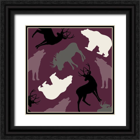 Animal Crackers IV Black Ornate Wood Framed Art Print with Double Matting by Sasha