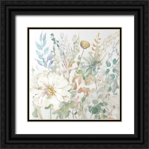Soft Touches Two Black Ornate Wood Framed Art Print with Double Matting by Sasha