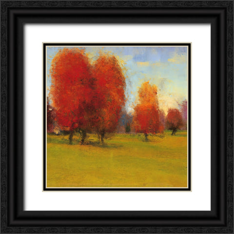 Vermilion Black Ornate Wood Framed Art Print with Double Matting by Sasha