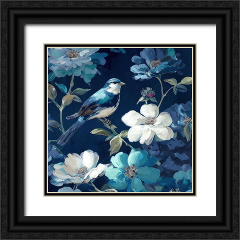 Azul II Black Ornate Wood Framed Art Print with Double Matting by Sasha