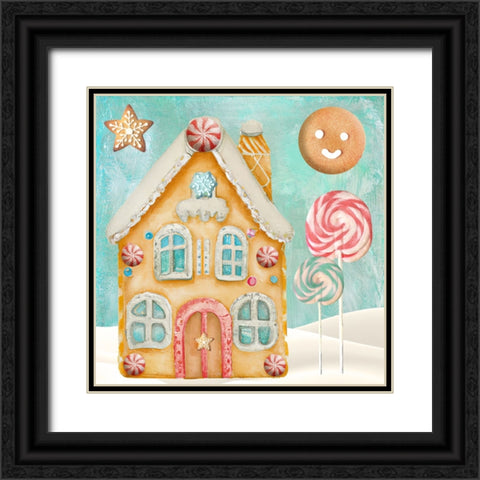 Gingerbread Land IV Black Ornate Wood Framed Art Print with Double Matting by Sasha