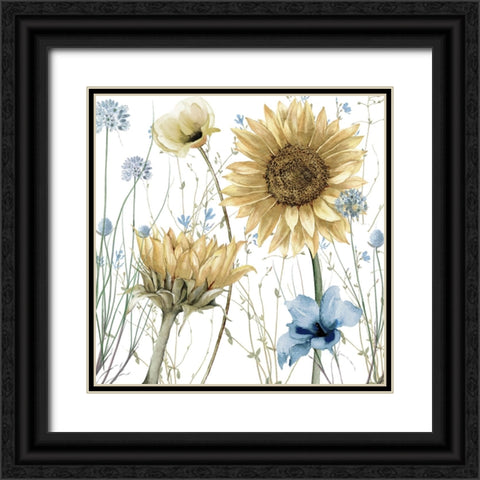 Summer Haze II Black Ornate Wood Framed Art Print with Double Matting by Sasha