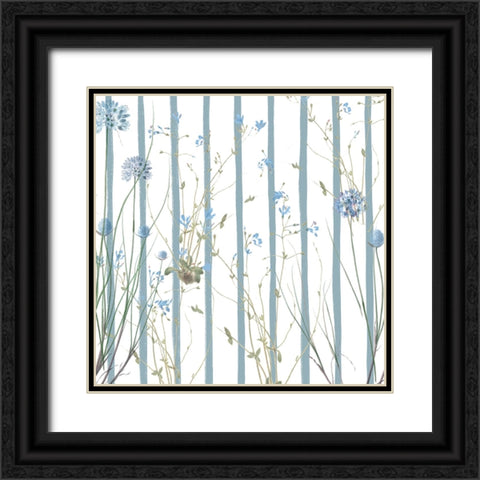 Summer Haze Pattern Black Ornate Wood Framed Art Print with Double Matting by Sasha
